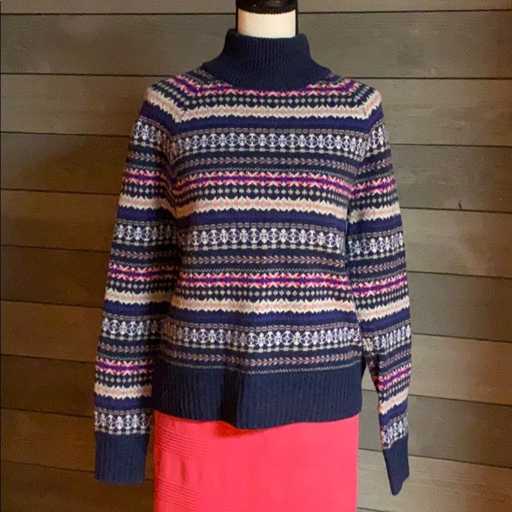 Adorable Mock Turtleneck J Crew Sweater